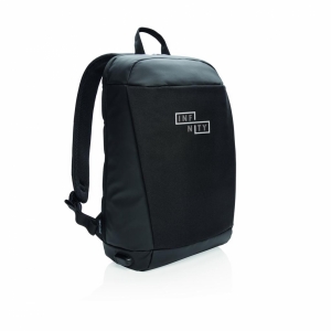 An image of Branded Madrid Anti-theft RFID USB Laptop Backpack PVC Free - Sample