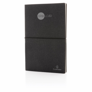 An image of A5 Recycled Leather Notebook - Sample