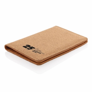 An image of Branded ECO Cork Secure RFID Passport Cover - Sample