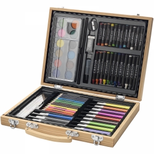 An image of Rainbow 67 piece colouring set