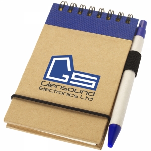 An image of Corporate Zuse A7 recycled jotter notepad with pen - Sample
