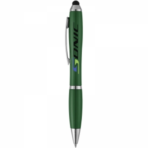 An image of Promotional Nash stylus ballpoint pen with coloured grip - Sample