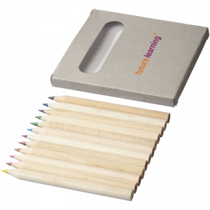 An image of Tallin 12 piece coloured pencil set