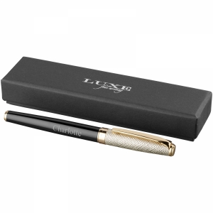 An image of Dore Rollerball Pen with Gold Leather Cap - Sample