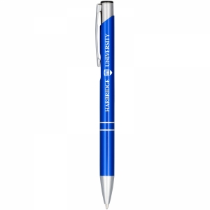 An image of Corporate Moneta anodized aluminium click ballpoint pen