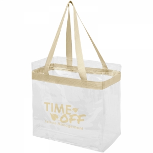 An image of Hampton transparent tote bag - Sample