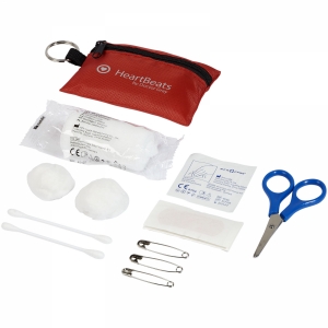 An image of Logo Valdemar 16-piece first aid keyring pouch - Sample