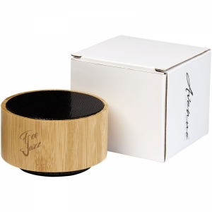 An image of Printed Cosmos bamboo Bluetooth speaker - Sample
