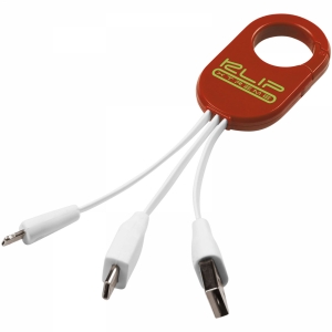 An image of Printed Troop 3-in-1 charging cable - Sample