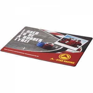 An image of Printed Brite-Mat mouse mat with tyre material - Sample