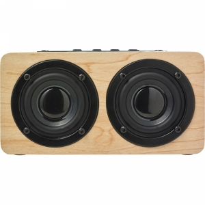 An image of Promotional Wooden Double  Speaker - Sample