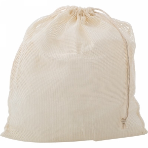 An image of Printed Natural Cotton Mesh Bags - Sample