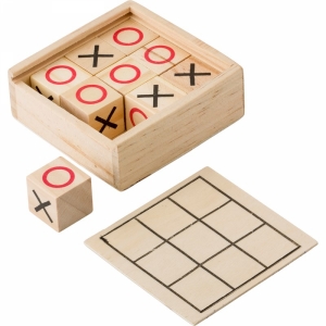 An image of Wooden Tic Tac Toe Game - Sample