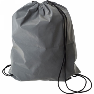 An image of Synthetic Fibre (190d) Reflective Drawstring Backpack - Sample