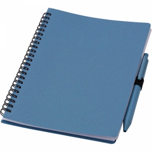 An image of Promotional Wheat Straw Notebook With Pen (approx. A5)