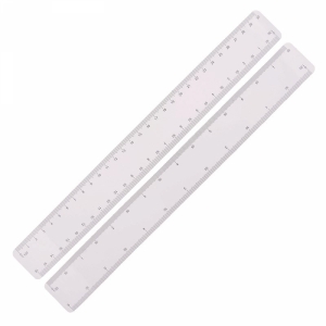 An image of Logo Ultra Thin Scale Ruler, Ideal For Mailing, 300mm 