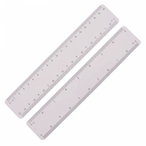 An image of Printed Ultra Thin Scale Ruler, Ideal For Mailing, 200mm