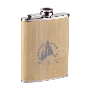 An image of Hipflask in Bamboo Casing 200ml