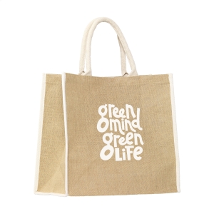 An image of Branded Gerona Jute Shopper bag - Sample