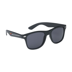 An image of Logo Malibu Luxury Matt Black Sunglasses UV400