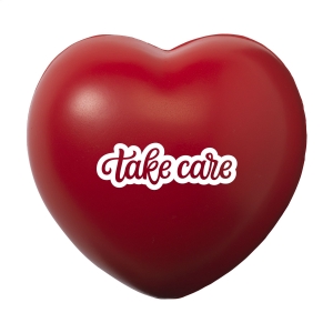 An image of Branded Anti Stress Heart stress ball - Sample
