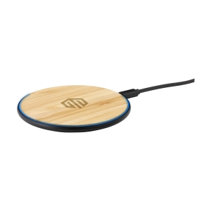 An image of Printed Bamboo 10W Wireless Charger wireless fast charger - Sample