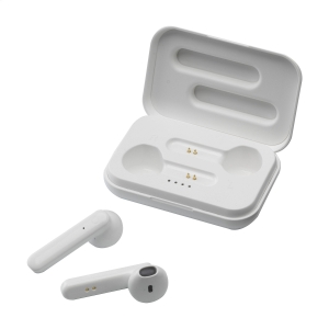 An image of Printed Sensi TWS Wireless Earbuds in Charging Case - Sample