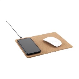 An image of Branded Cork Wireless Charging Mousepad  - Sample