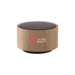 An image of Printed Wave Bamboo Wireless Speaker - Sample
