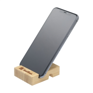 An image of Printed Supporto Bamboo phone stand - Sample