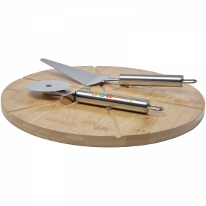 An image of Mangiary bamboo pizza peel and tools