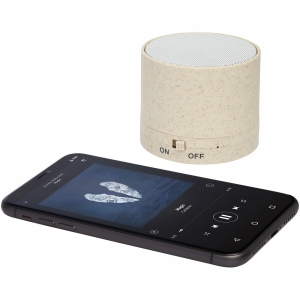 An image of Printed Kikai wheat straw Bluetooth speaker - Sample