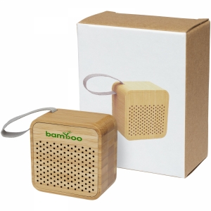 An image of Printed Arcana bamboo Bluetooth speaker - Sample
