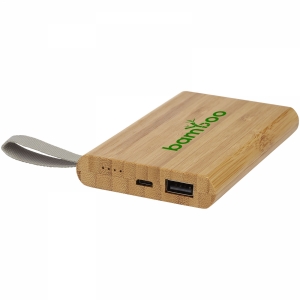 An image of Promotional Tulda 5000 mAh bamboo power bank