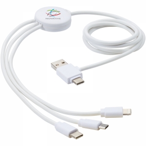 An image of Printed PURE 5-in-1 Charging Cable with Antibacterial additive - Sample