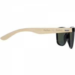 An image of Marketing Taiyo rPET/Bamboo mirrored polarized sunglasses in gift box