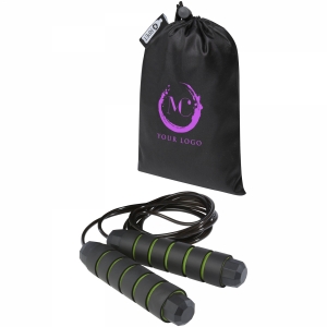 An image of Advertising Austin soft skipping rope in recycled PET pouch - Sample