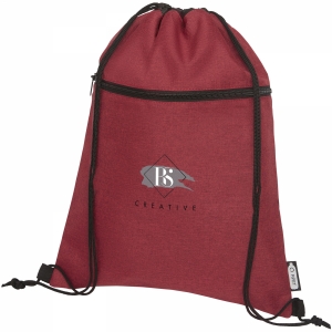 An image of Ross RPET drawstring backpack - Sample