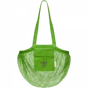 An image of Logo Pune 100 g/m2 GOTS organic mesh cotton tote bag - Sample