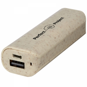 An image of Logo Yoko 1200mAh wheat straw power bank