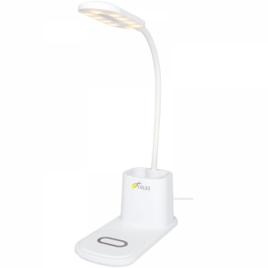 An image of Printed Bright desk lamp and organizer with wireless charger - Sample
