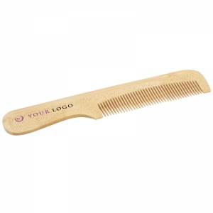 An image of Advertising Heby bamboo comb with handle - Sample