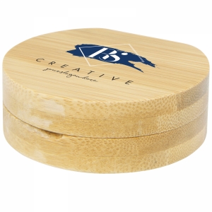 An image of Branded Afrodit bamboo pocket mirror