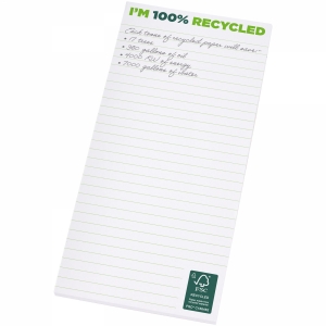 An image of Desk-Mate 1/3 A4 recycled notepad - 25 pages - Sample