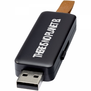 An image of Printed Gleam 8GB light-up USB flash drive - Sample