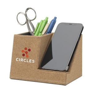 An image of Printed Ecork Pen Holder Wireless Charger - Sample