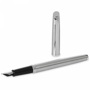 An image of Branded Waterman stainless steel fountain pen
