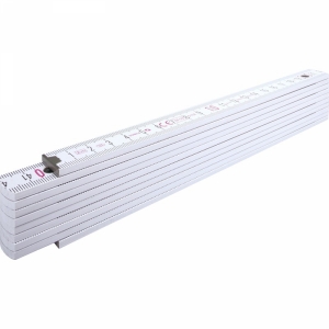 An image of Stabila Foldable Ruler White 2m