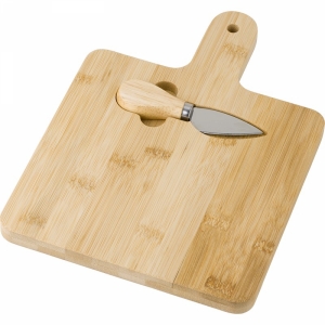 An image of Bamboo cheese board with handle