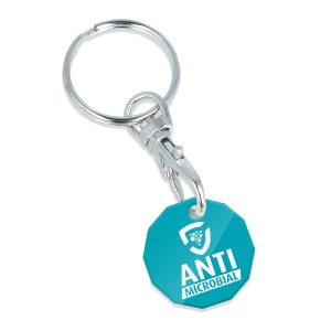 An image of AntiMicrobial Trolley Coin Keyring